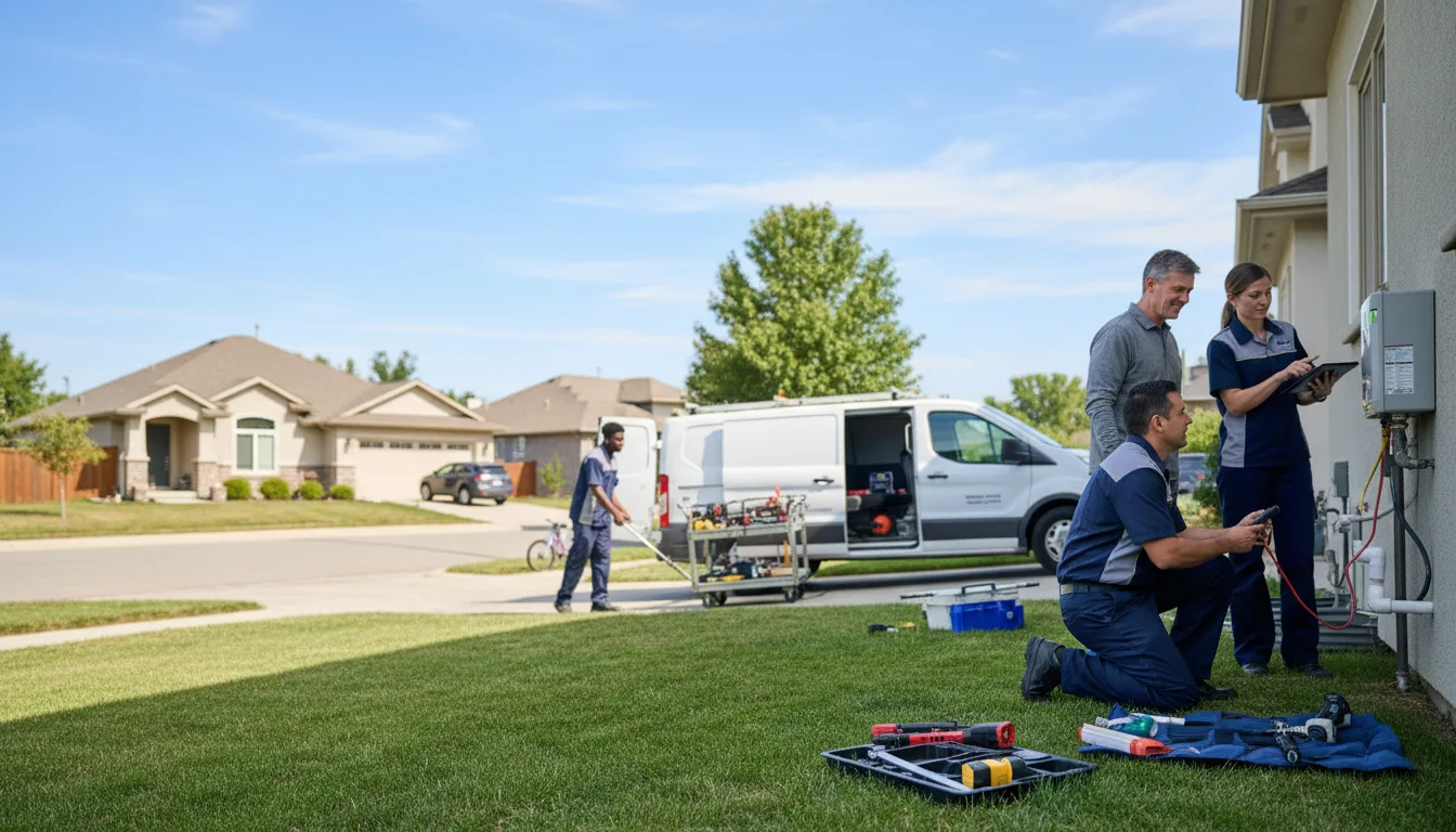 Tankless water heater service in Mission, TX